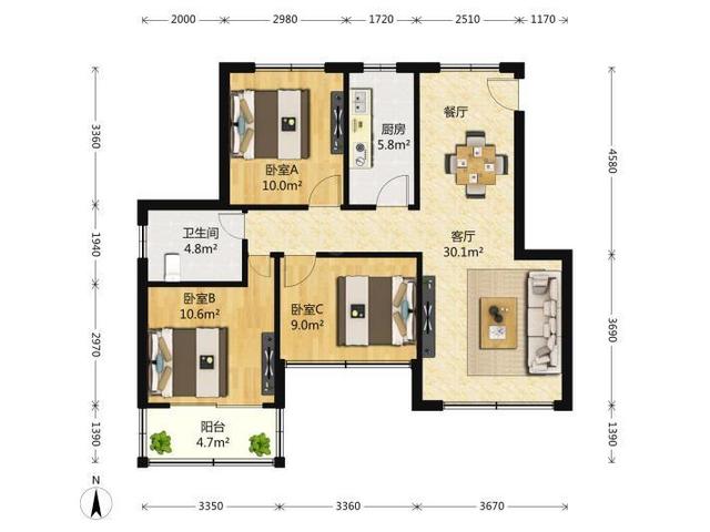 房型正气 非常开阳 楼层也佳 就等待你的到来 房型正气 非常开阳 楼层也佳 就等待你的到来